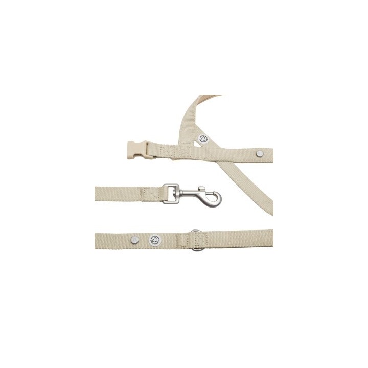 Barkalot Hundegeschirr-Spazierset beige L
