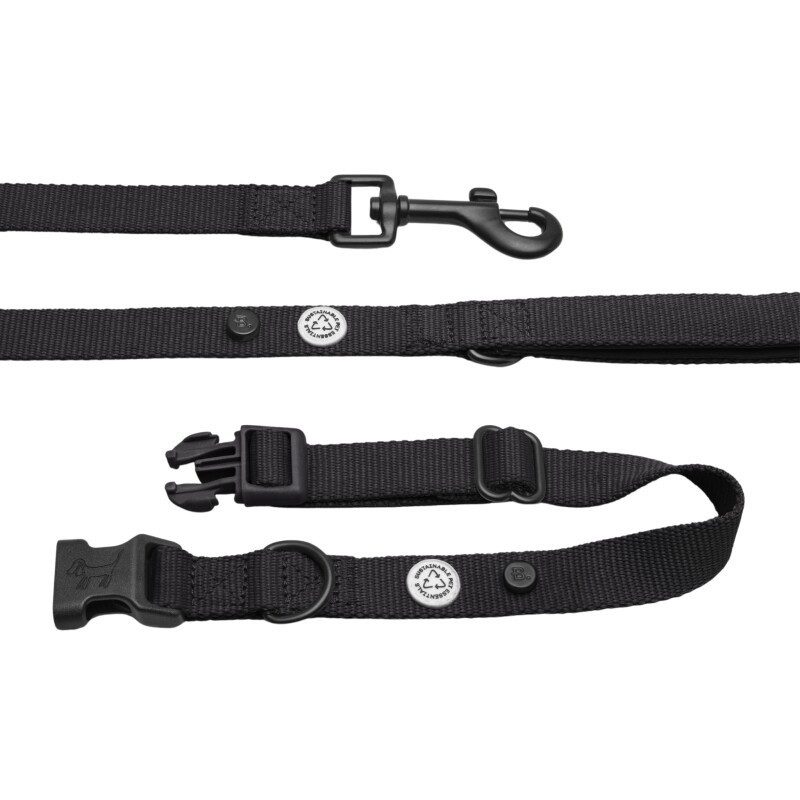 Barkalot Hundehalsband-Auslaufset schwarz L