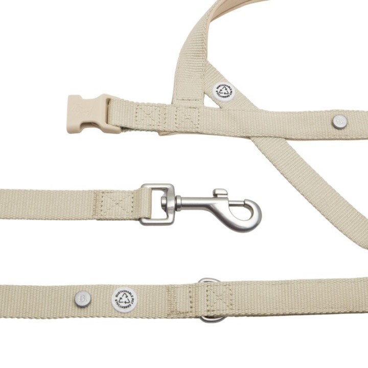 Barkalot Hundegeschirr-Spazierset beige L