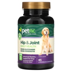 petnc NATURAL CARE, Hüftgelenk, Stadium 3, Lebergeschmack, kaubar 45 Tabletten