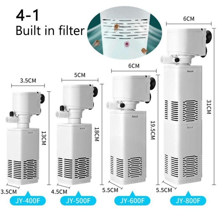 1Pcs Tauch Aquarium Luftpumpe Interne Filter Wasser Wechsler Pumpe Stille Aquarium Filter Pumpe 4W Square
