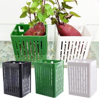 1/2/3/5/10 Stück Aquarium-Pflanzenhalter, Hängetopf für Aquarien, mit Haken, Kunststoff-Wasserpflanzenbecher für Aquascape-De