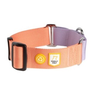 Woolly Wolf Halsband Color Block Martingale Salmon Pink Mix L