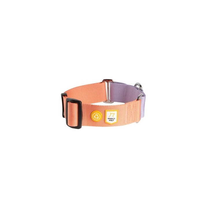 Woolly Wolf Halsband Color Block Martingale Salmon Pink Mix L