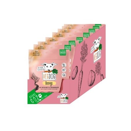 VEGDOG Belohnungssnack BEEVYS 9 x 80 g