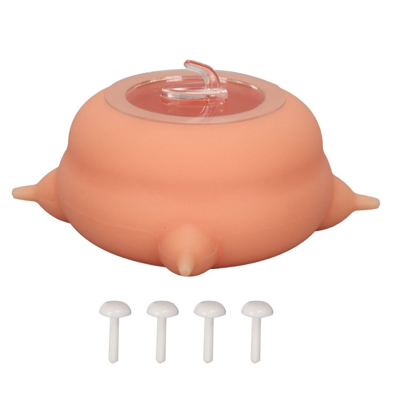Welpen Milch Feeder Schüssel 200ml Simulation Welpen Pflege Station Nippel Feeder mit Saugnäpfen für