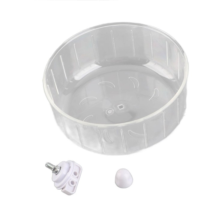 Hamsterrad, 6,7 Zoll, geräuschlos, transparent, Hamster-Laufrad, Spielzeug für kleine Haustiere, Golden Bear