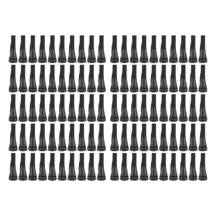 100PCS Geflügel Rupfmaschine Picker Gummi Haarentfernung Stick Ersatz für Enten Huhn schwarz