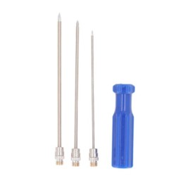 3PCS Vieh Trokar Edelstahl Abgabe Magen Deflation Nadel Veterinär Ausrüstung