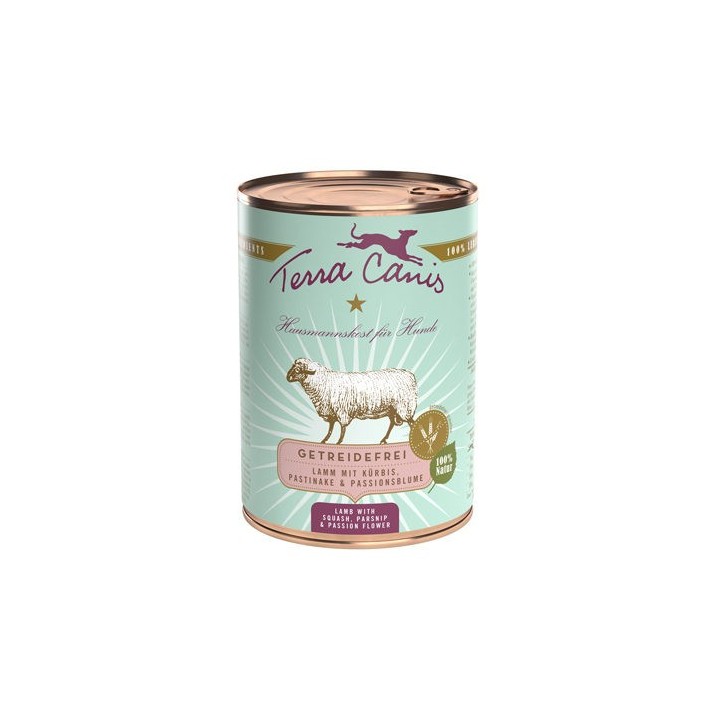 Terra Canis Getreidefrei Hundefutter - Dosen - Lamm - 6 x 400 g