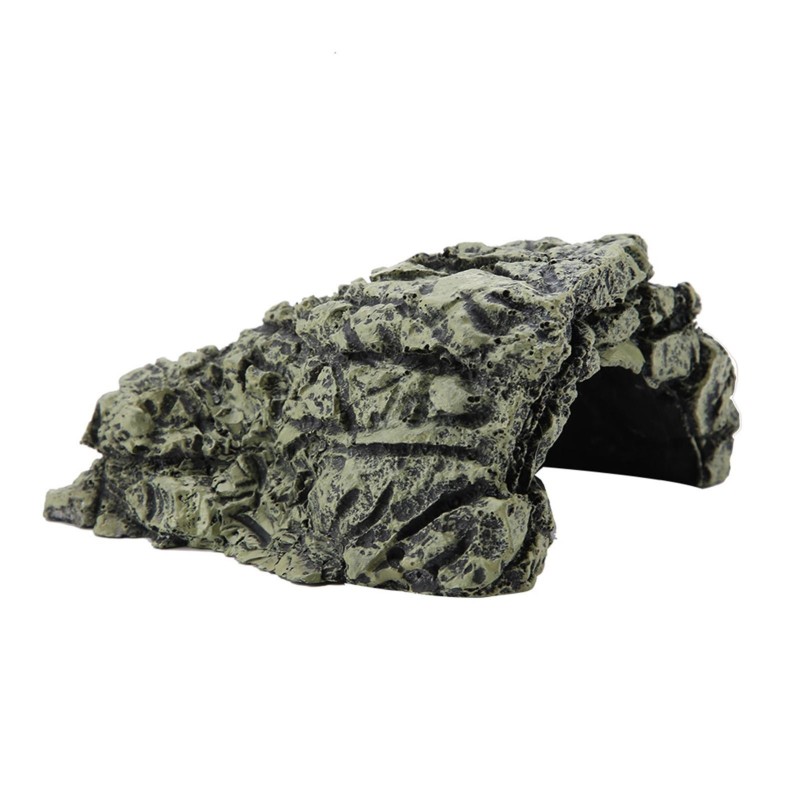 Fisch Versteck Höhle Aquarium Schildkröte Reptil Sonnen Verstecken Lebensraum Dekoration Ornament(Mittel)