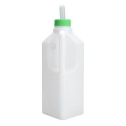 850 ml Kunststoff weiß Bauernhof Tiere Kalb Fütterung Wasser Milch Silikon Düse Flasche