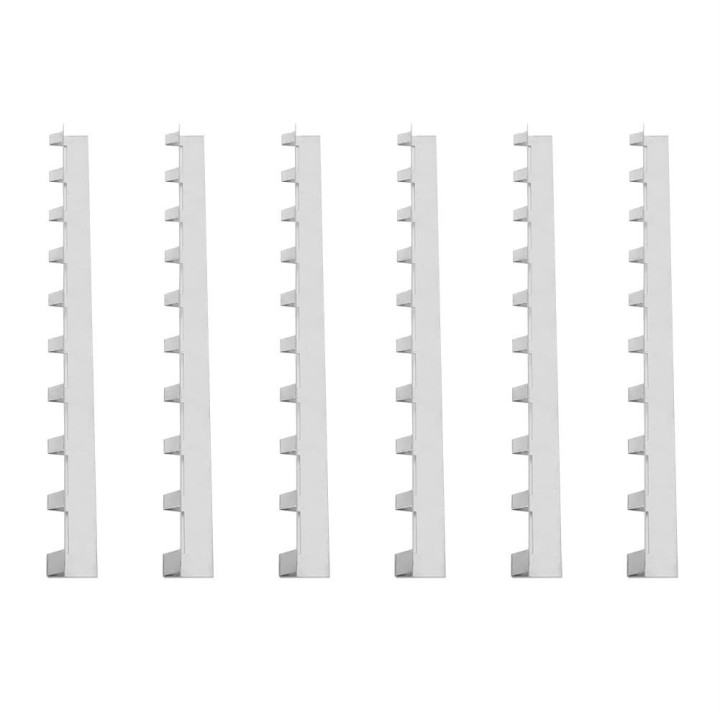 6Pcs langlebige Metall Beehive Rahmen Streifen Spacer Imker Bienenzucht Werkzeug Ausrüstung