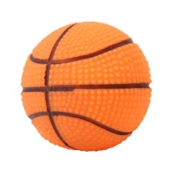 1PC Pet Training Spielen Kauen Sound Ball Hund Welpen Quietschende Spielzeug(Basketball)