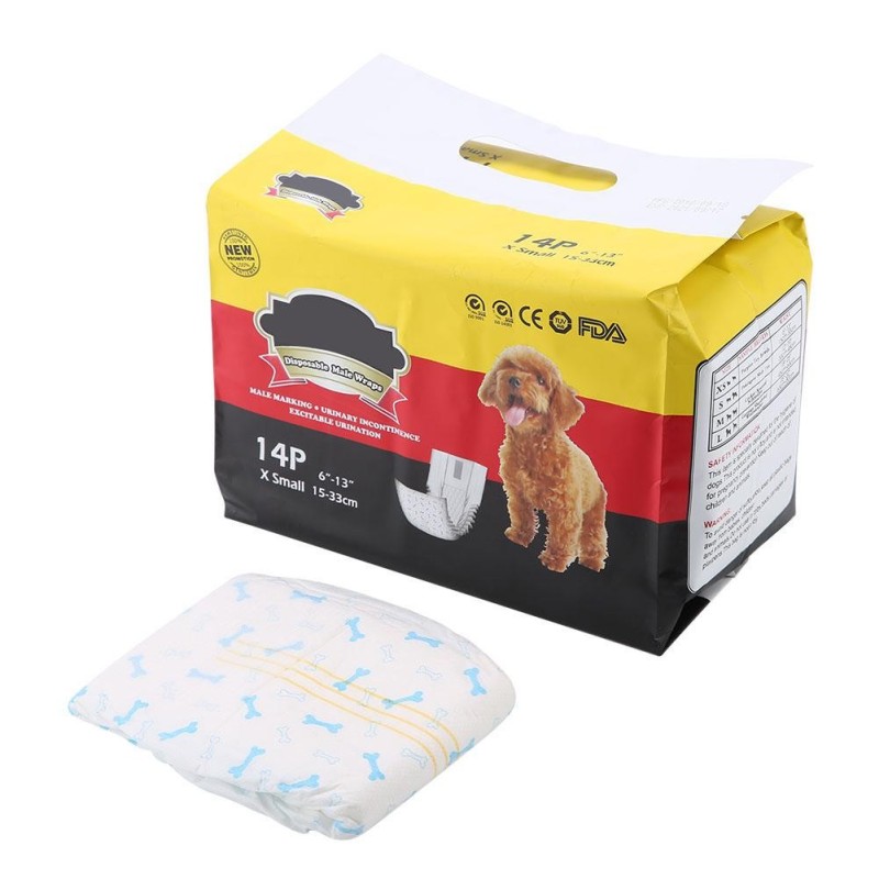 Männlichen Hund Welpen Bauch Wraps Windel Windel Sanitär Physiologische Hosen (XS) XS