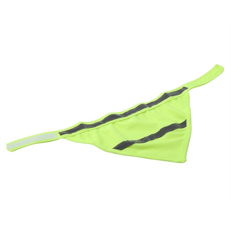 Reflektierendes Halstuch für Hundewelpen (Fluoreszierendes Gelb M) M