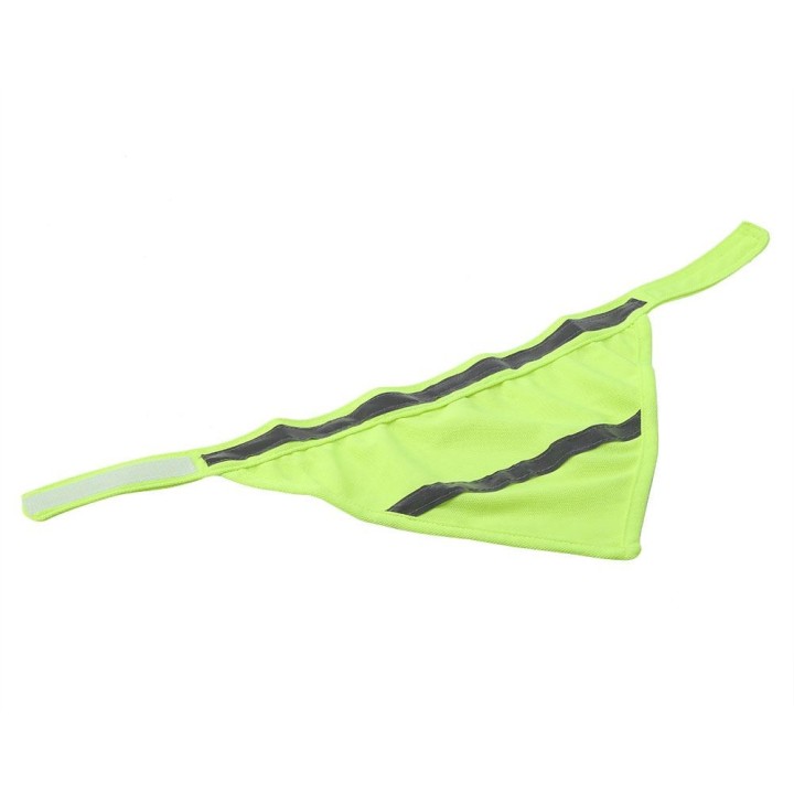 Reflektierendes Halstuch für Hundewelpen (Fluoreszierendes Gelb M) M
