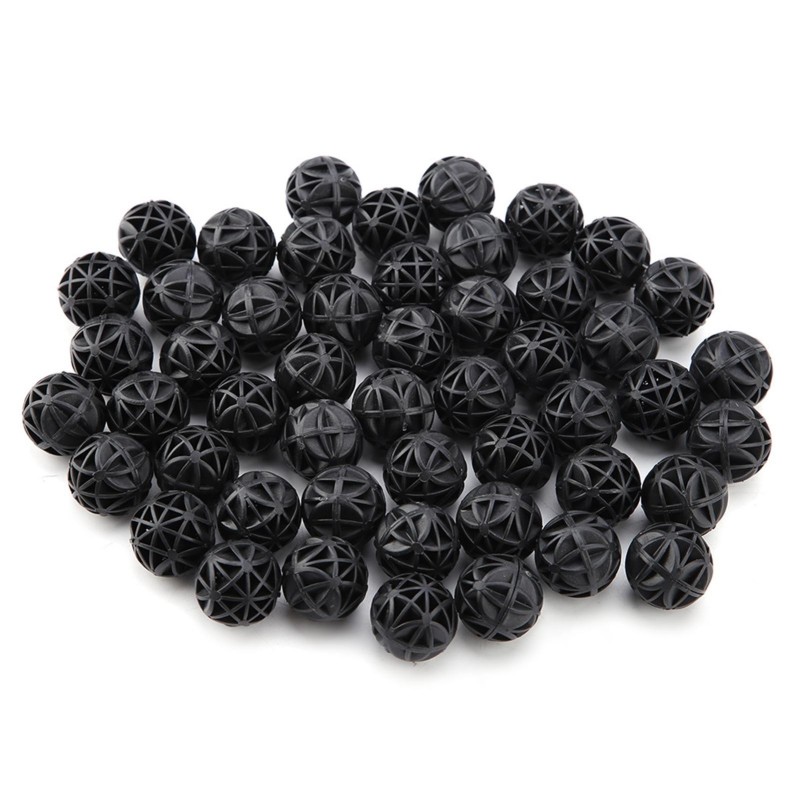 50 Stücke Bio Porösen Filter Biochemischen Ball mit Baumwolle Aquarium Teich Filter Material 16mm