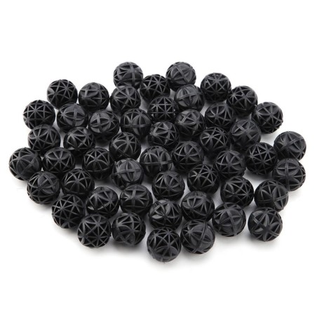 50 Stücke Bio Porösen Filter Biochemischen Ball mit Baumwolle Aquarium Teich Filter Material 16mm