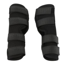 1 Paar Hunde-Hinterbeinklammer, Haustier-chirurgische Verletzungen, Bandage, Wundschutz zum Heilen(Schwarz, M) schwarz
