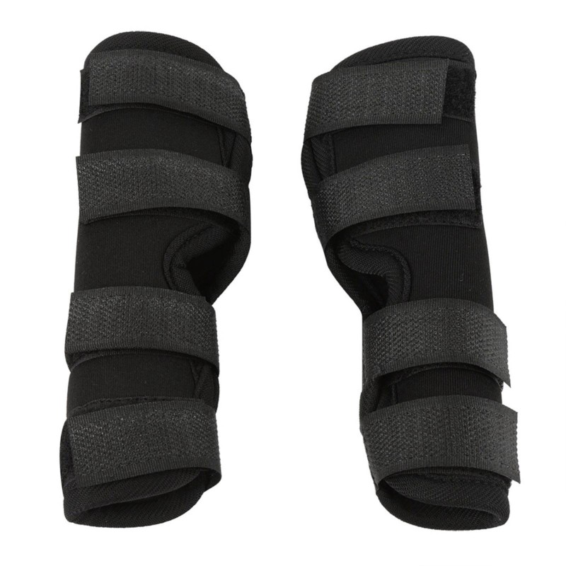 1 Paar Hunde-Hinterbeinklammer, Haustier-chirurgische Verletzungen, Bandage, Wundschutz zum Heilen(Schwarz, M) schwarz