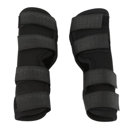 1 Paar Hunde-Hinterbeinklammer, Haustier-chirurgische Verletzungen, Bandage, Wundschutz zum Heilen(Schwarz, M) schwarz
