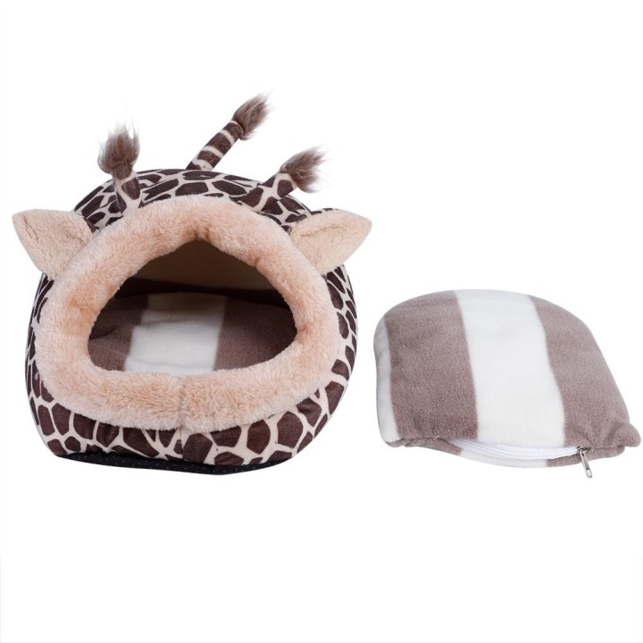 Niedliche Giraffe geformte Haustier-Pad-Bett-Matte-Zwinger für Hängematte Hamster Ratte Warm halten