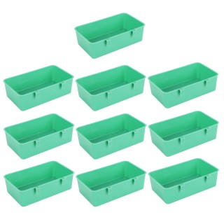 10Pcs Vogel Lebensmittel Wasser Feeder Kunststoff Fütterung Schüssel Trog Vogel Badewanne Zubehör