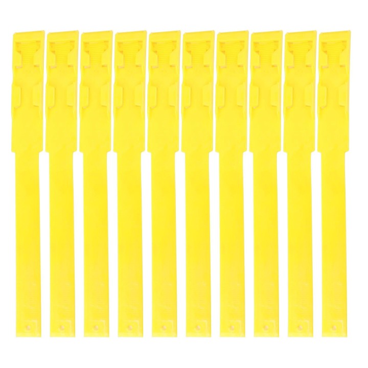 10 stücke Identifikation ID Halsbänder Bands Kuh Rinder Kennzeichnung Ring Liefert für Bauernhof Vieh Gelb gelb