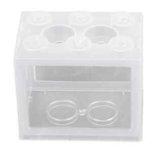 Kleine Betta Fisch Tank Transparent Acryl Explosionsgeschützte Tragbare Miniatur Fisch Tank Aquarium für transparent