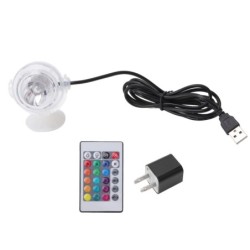 LED Aquarium Licht Farbwechsel Runde wasserdichte Tauchfisch Tank Lampe 1W