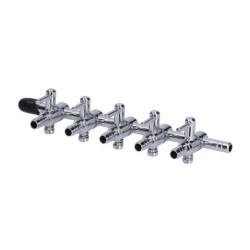 Fisch Tank Sauerstoff Distributor 6mm Kohlendioxid Regulierung Schalter Regulierung Valve5 Kopf