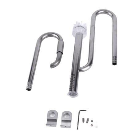 Fisch Tank Edelstahl Rohr Oberfläche Skimmer Aquarium Zufluss und Abfluss Rohr Set12 Rohr Oberfläche