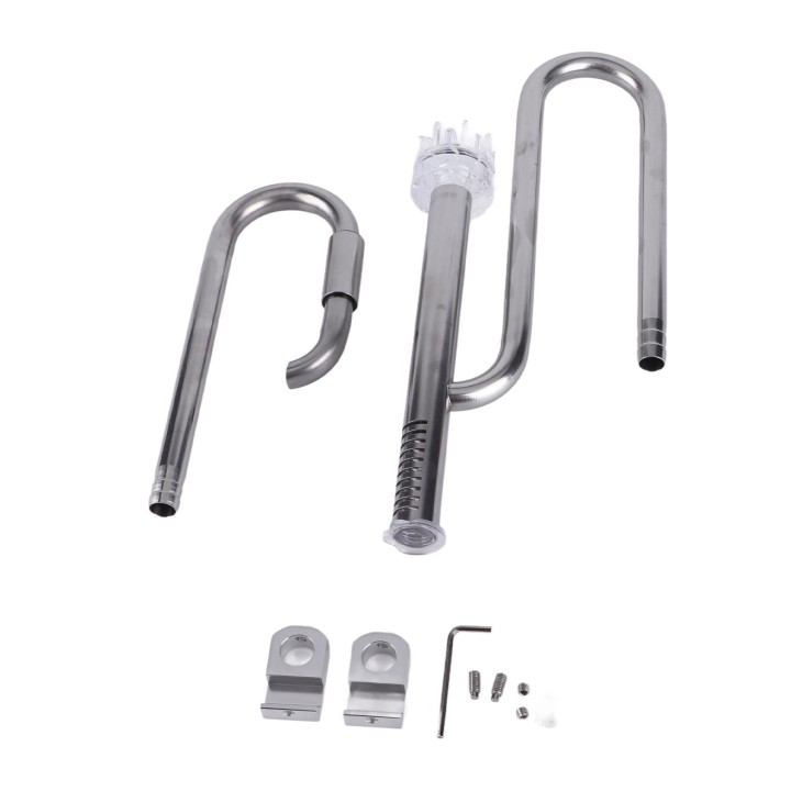 Fisch Tank Edelstahl Rohr Oberfläche Skimmer Aquarium Zufluss und Abfluss Rohr Set12 Rohr Oberfläche