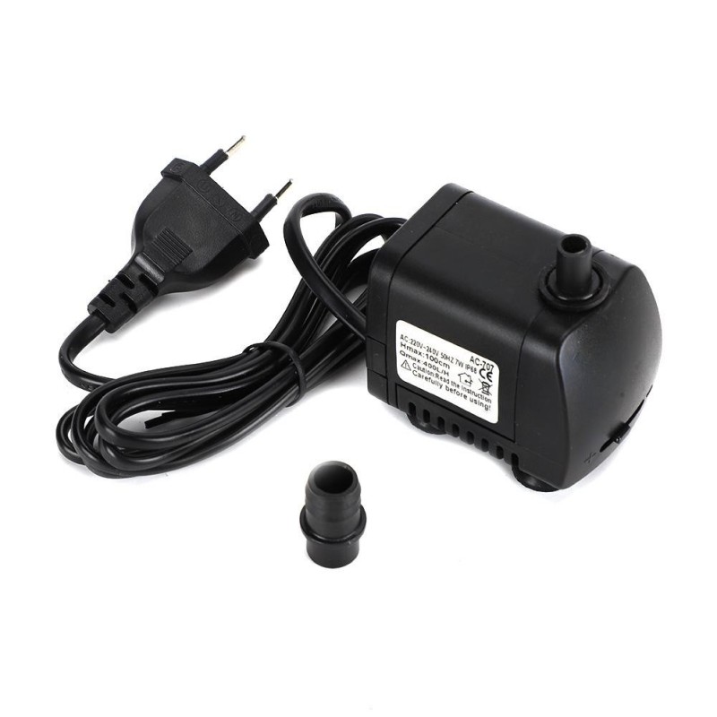 Tauchpumpe Hydrokultur Hohe Temperaturbeständigkeit Magnetische Stummschaltung für Brunnen Aquarium 7W