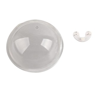 Mini-Wandmontierte hängende transparente Fischschale aus Acryl, Aquarium-Dekoration, 15 cm