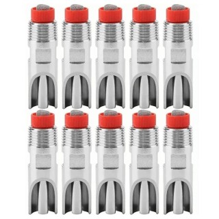 10Pcs Edelstahl Automatische Schwein Nippel Waterer Einstellbare Verhindern Leckage Nippel Trinker Feeder