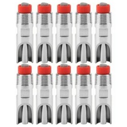 10Pcs Edelstahl Automatische Schwein Nippel Waterer Einstellbare Verhindern Leckage Nippel Trinker Feeder