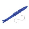 Hühner-Gemüse-String-Tasche, großer Platz, Obsthalter, Geflügelfütterungs-Netztasche mit Haken für Ente blau
