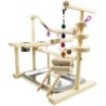 Vogel Spielstand Interaktive Bunte Schaukel Leiter Holz Papagei Spielplatz mit Feeder Cup für