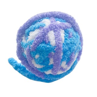 Katzengarnballspielzeug, lustiges, interaktives Bissschutz-Katzenballspielzeug aus Wollgarn mit Glöckchen für Katzen