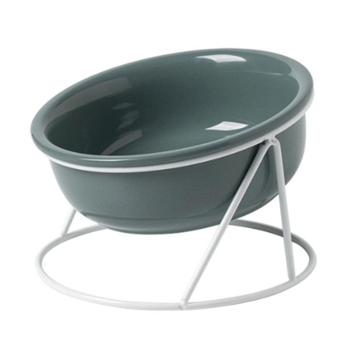 Futternapf für Haustiere aus Keramik, Mehrzweck-Katzenfutternapf mit stilvollem, erhöhtem Design und Schutz der Halswirbelsäu