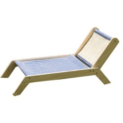 Katzen-Strandstuhl, Sommer, alle Jahreszeiten, erhöhtes Katzenbett mit Sisal-Kratzbaum für den Innen- und Außenbereich, Stran