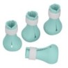 Kratzfeste Katzenschuhe aus Silikon, Stiefel, Katzennagelabdeckung, Pfotenschutz zum Baden und Rasieren(Minzgrün ) minze, grü