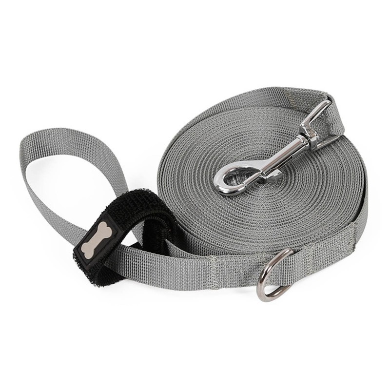 Hundetrainingsleine, bissfest, zugfest, verwicklungsfrei, Zugseilleine für Haustiere mit Metall