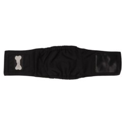 Bauchband für Rüden, auslaufsicher, starke Wasseraufnahme, atmungsaktiv, bequem, Bauchband für Rüden XS schwarz