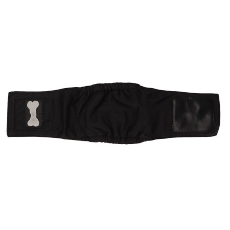 Bauchband für Rüden, auslaufsicher, starke Wasseraufnahme, atmungsaktiv, bequem, Bauchband für Rüden XS schwarz