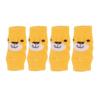 4 stücke Hund Ellenbogen Protector Cartoon Bär Muster Gelenke Schutz Schmutzig Widerstand Haustier Hund Ellenbogen S