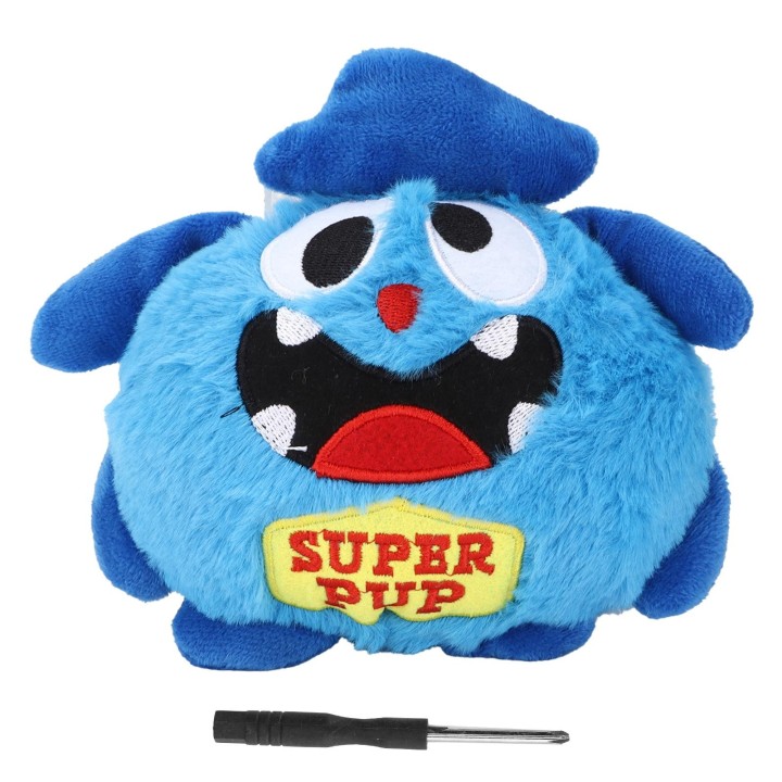 Elektrisches Hüpfballspielzeug für Hunde, vibrierender und klingender Plüsch-Cartoon für motorisierte Unterhaltung