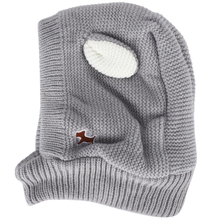Gestrickte Haustier Hund Beanie Hut Warme Winter Häkeln Welpen Hut Gemütliche Lustige Kostüm Haustier CapGrau beige